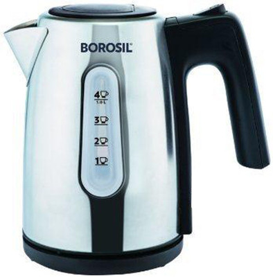 

Borosil BKE10LSSB12 Electric Kettle(1 L, Silver)