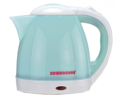 

Sowbaghya EWK01 Electric Kettle(1.5 L, White, Light Green)