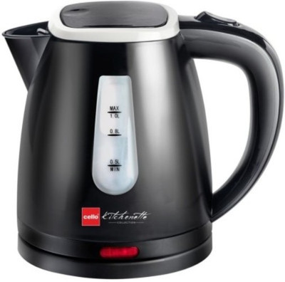 

Cello quick boil Electric Kettle(1 L, Black)