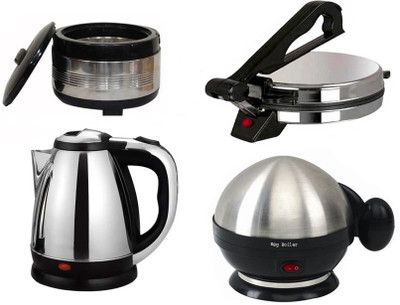 

Black Cat Roti Maker with Casserole+Egg Boiler TR-1108 Electric Kettle(1.8 L, Silver)
