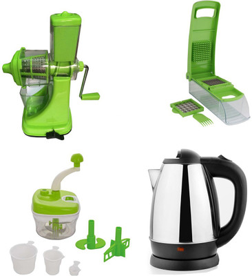 

Black Cat Sagar Juicer+Apex Chopper With food processor with Queen-1500 Electric Kettle(1.5 L, Silver)