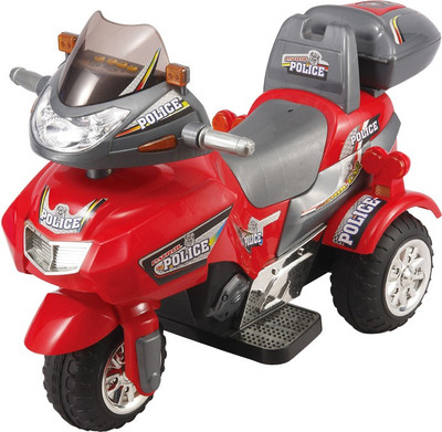 

Toyhouse Thunder Patrol Bike 6V Rechargeable Bike Battery Operated Ride On(Red)