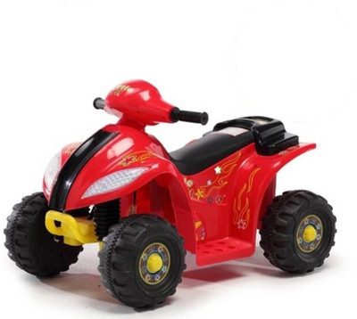 

ALISON Premium Elite Bike Battery Operated Ride On(Black), Red