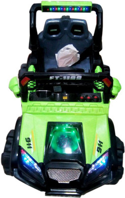 

Ratna International Car Battery Operated Ride On, Black;green