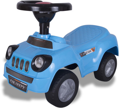 Building Mart Push & Ride On Racer Car Ride On(Blue)