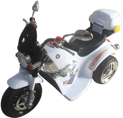 

HLX-NMC BATTERY OPERATED FUN CRUISER Bike Ride On(White)