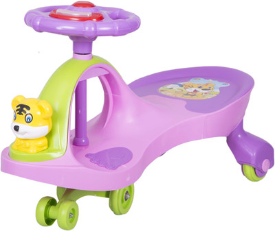 

Ez' Playmates Happy Tiger Magic Car Pink Purple Car Ride On(Pink Purple)