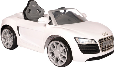 

Toyhouse Officially Licensed AUDI R8 Spyder Rechargeable Car Battery Operated Ride On(White), Multicolor