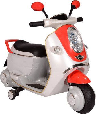 

Toyhouse Officially Licensed BMW Mini Scooter E Concept Rechargeable Scooter Battery Operated Ride On(Red, White), Multicolor