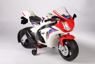 

Toyhouse Officially Licensed Honda Bike 6V Rechargeable Bike Battery Operated Ride On(White), Multicolor