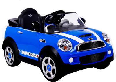 

Toyhouse Officially Licensed R/C Mini Cooper S Rechargeable Car Battery Operated Ride On(Blue), Multicolor