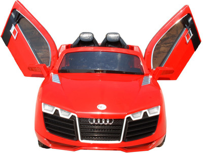

Toyhouse 2.4G Lighted Wheels Double Motor R8 Sports Rechargeable Car Battery Operated Ride On(Red)