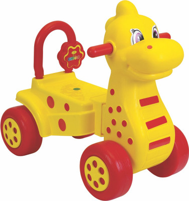 Girnar Dino Sit N Ride Car Ride On, Red;yellow