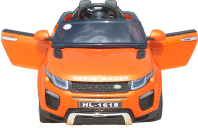 

Toyhouse Lookalike Mini Evoque SUV 6V Rechargeable Car Battery Operated Ride On(Orange)