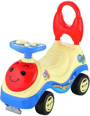

Webby Car Non Battery Operated Ride On(Cream)