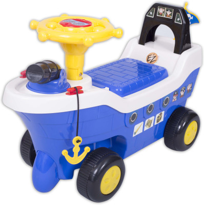 

Ez' Playmates Pirate Ship Fun Ride On Blue Car Ride On(Blue)