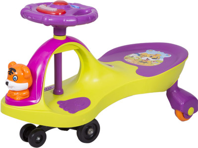 

Ez' Playmates Happy Tiger Magic Car Green Purple Car Ride On(Green Purple)