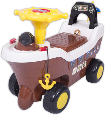 

Ez' Playmates Pirate Ship Fun Ride On Brown Car Ride On(Brown)
