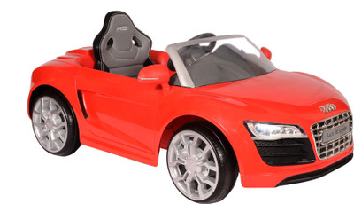 

Toyhouse Officially Licensed AUDI R8 Spyder Rechargeable Car Battery Operated Ride On(Red), Multicolor