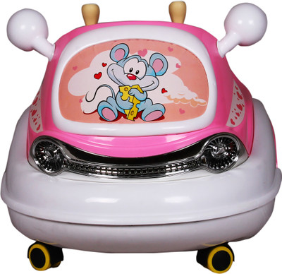 

Toyhouse Police SUV Rechargeable Car Battery Operated Ride On(Pink), Multicolor