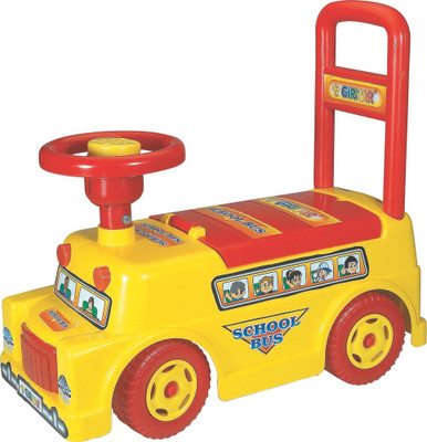 

Girnar School Bus Car Ride On, Red;yellow