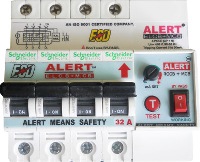 

Alert AE+MC32A4(POLE)(ELCB+MCB) AE+MC32A4PL MCB(4)