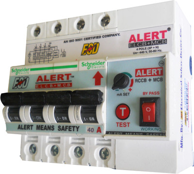 

Alert ELCB+MCB_40A AE+MC40A4(POLE) MCB(4)
