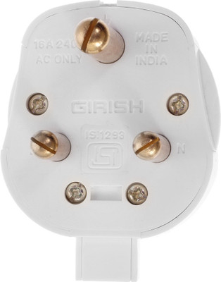 

Girish 466 Three Pin Plug(White)