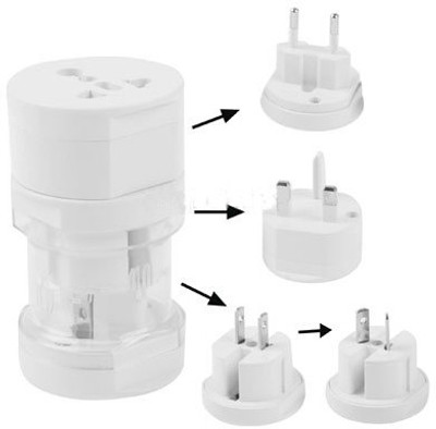 

Koochees Universal Worldwide Adaptor(White)