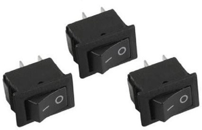 

Futaba AC 250V 3A 2 Pin ON/OFF I/O SPST Snap in Mini Rocker 5 One Way Electrical Switch(Pack of 3 Number of Switches - 3)