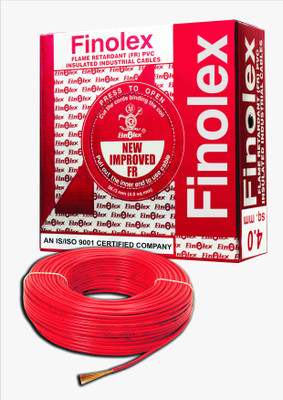 

Finolex FR PVC, PVC 4 sq/mm Red 90 m Wire(Red)