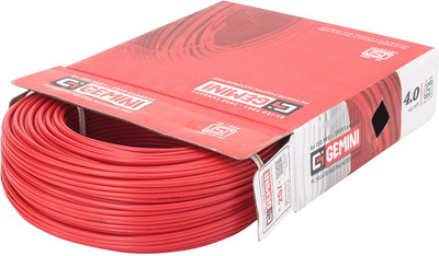 

Gemini PVC 4 sq/mm Red 90 m Wire(Red)