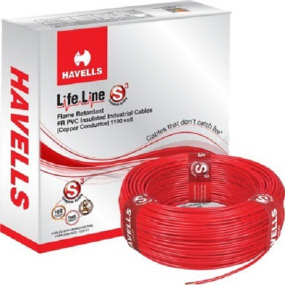 

Havells FR PVC, PVC 0.75 sq/mm Red 90 m Wire(Red)