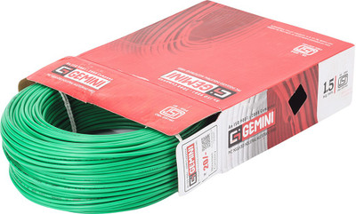 

Gemini PVC 1.5 sq/mm Green 90 m Wire(Green)