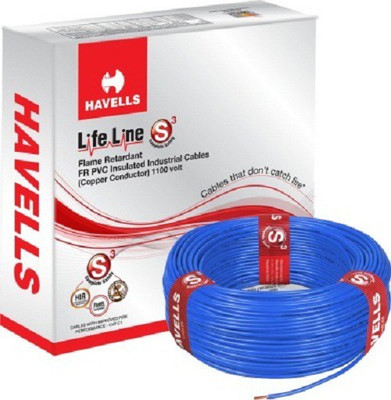 

Havells FR PVC, PVC 1.5 sq/mm Blue 90 m Wire(Bl)