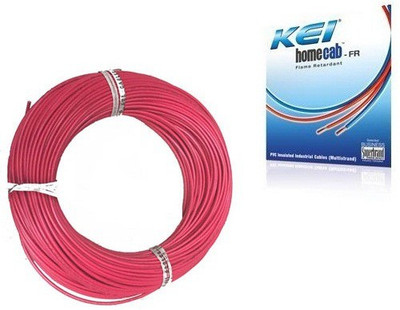 

KEI FR PVC, PVC 1.5 sq/mm Red 180 m Wire(Red)