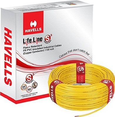 

Havells FR PVC, PVC 2.5 sq/mm Yellow 90 m Wire(Yellow)