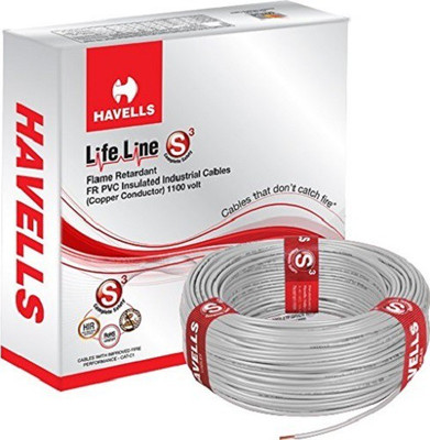 Havells FR PVC, PVC 1.5 sq/mm White 90 m Wire(WHITE)