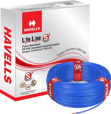 

Havells FR PVC, PVC 1 sq/mm Blue 90 m Wire(Blue)