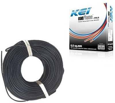 

KEI FR PVC, PVC 1 sq/mm Black 180 m Wire(Black)