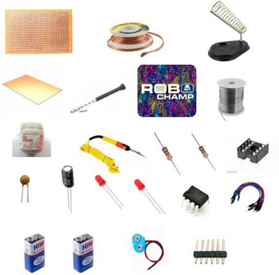 

Robokart 555 Timer Touch Switch kit with Note Pad Electronic Components Electronic Hobby Kit