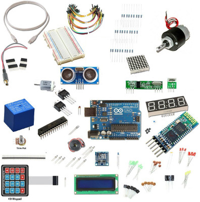 

Robokart ARDUINO UNO Ultimate starter kit 100 plus component and 50+ projects Electronic Components Electronic Hobby Kit