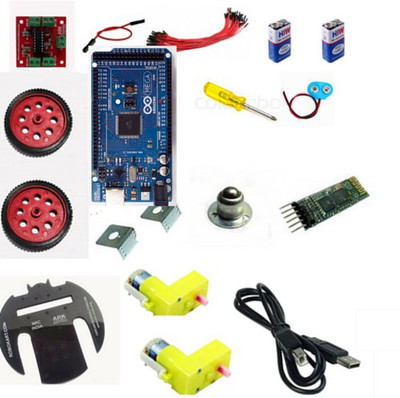 

Robokart Androidbotics Complete kit with Arduino Mega 2560 Electronic Components Electronic Hobby Kit