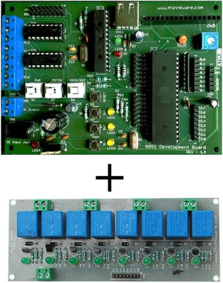 

Thinnk Ware 8051 DEVELOPMENT BOARD + RELAY MODULE Educational Electronic Hobby Kit