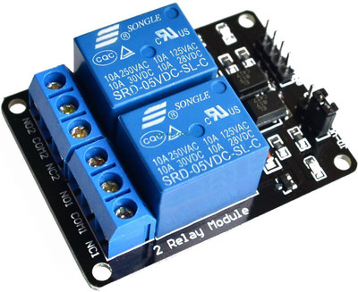 

Robohaat 2 channel optocoupler relay 5V Electronic Components Electronic Hobby Kit