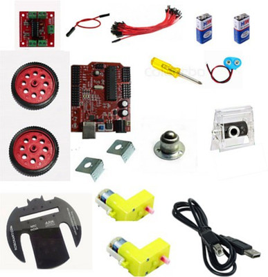 

Robokart Sixth Sense Robot with Arduino Atmega 8 bootloaded Electronic Components Electronic Hobby Kit