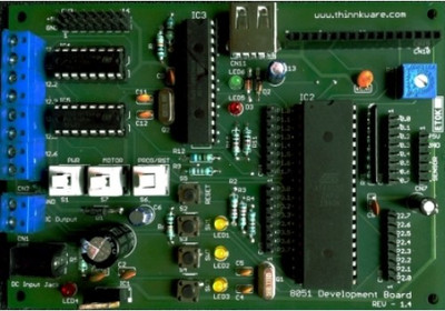 

Thinnk Ware 8051 DEVELOPMENT BOARD WITH USB PROGRAMMER Educational Electronic Hobby Kit