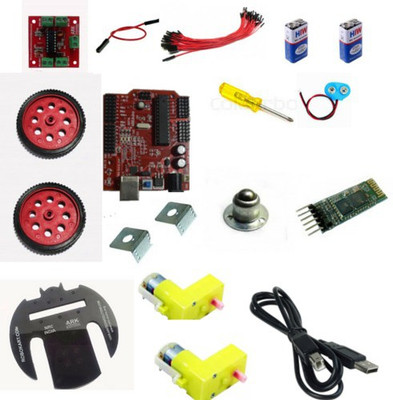 Robokart Androidbotics Complete kit with Arduino Electronic Components Electronic Hobby Kit