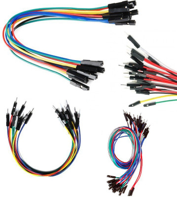 

SunRobotics Mix Jumper Wires 1 pin Male Female 30 Pcs Pack Electronic Components Electronic Hobby Kit