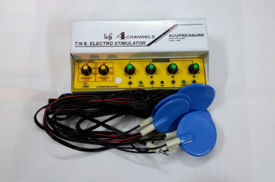 

Ramtec acu pain reliever 4 channel tens Muscle Stimlulator Electrotherapy Device(4CH-R)